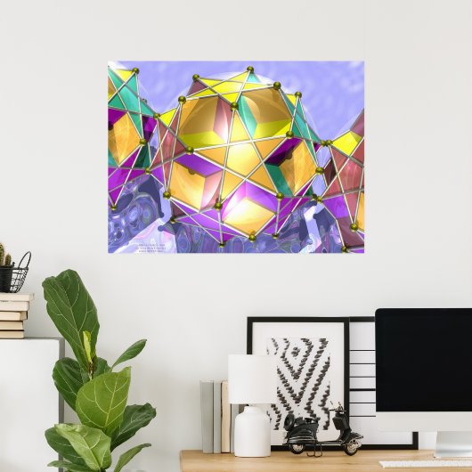 Dodecadodeca Trio door Bruce Rawles Poster (Thuiskantoor)