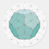 Dodecaëder Sticker (Voorkant)