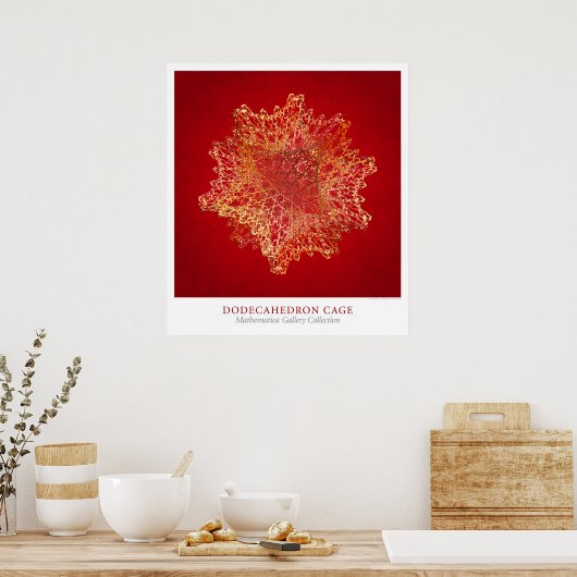 Dodecahedron Cage Poster (Keuken)
