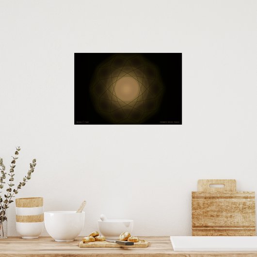 Dodecahedron Dimensional Singularity Poster (Keuken)