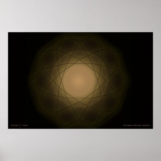 Dodecahedron Dimensional Singularity Poster (Voorkant)
