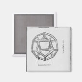 Dodecahedron, uit "De Divina Proportione" Magneet (Voorkant / Achterkant)