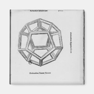 Dodecahedron, uit "De Divina Proportione" Magneet