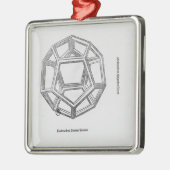 Dodecahedron, uit "De Divina Proportione" Metalen Ornament (Links)