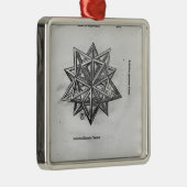 Dodecahedron, uit "De Divina Proportione" Metalen Ornament (Rechts)
