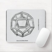 Dodecahedron, uit "De Divina Proportione" Muismat (Met muis)