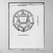 Dodecahedron, uit "De Divina Proportione" Poster (Voorkant)