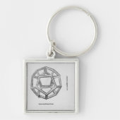 Dodecahedron, uit "De Divina Proportione" Sleutelhanger (Voorkant)