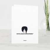 Dodelijk figuur Halloween Wenskaart Kaart (Achterkant)