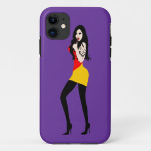 ♔ ♥°·Dodelijk Heet Vampier Meisje iPhone 5 Hoesje· 11 Hoesje