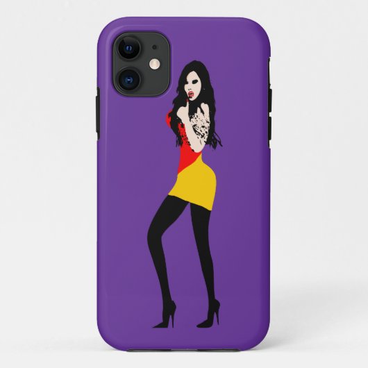 ♔ ♥°·Dodelijk Heet Vampier Meisje iPhone 5 Hoesje· Case-Mate iPhone Case (Achterkant)