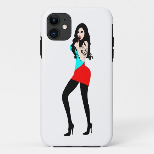 ♔ ♥°·Dodelijk Heet Vampier Meisje iPhone 5 Hoesje· Case-Mate iPhone Case (Achterkant)