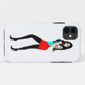♔ ♥°·Dodelijk Heet Vampier Meisje iPhone 5 Hoesje· Case-Mate iPhone Case (Achterkant (horizontaal))