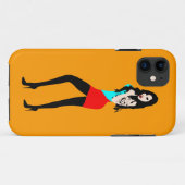 ♔ ♥°·Dodelijk Heet Vampier Meisje iPhone 5 Hoesje· Case-Mate iPhone Case (Achterkant (horizontaal))