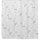 Dodelijk ontwerp douchegordijn (Voorkant)