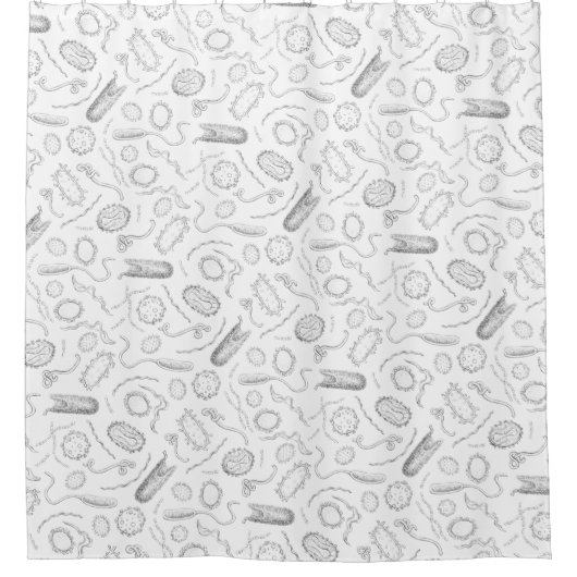 Dodelijk ontwerp douchegordijn (Voorkant)