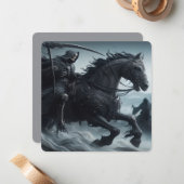 Dodelijk opladen notitiekaartje (Voorkant / Achterkant in situ)