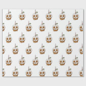 Dodelijk Sweet Caramel Apple Skull Cadeaupapier (Vlak)