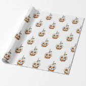 Dodelijk Sweet Caramel Apple Skull Cadeaupapier (Uitgerold)