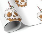Dodelijk Sweet Caramel Apple Skull Cadeaupapier (Rol Hoek)