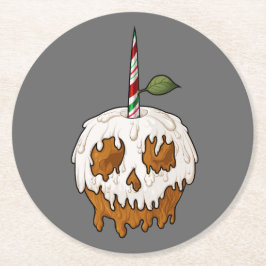 Dodelijk Sweet Caramel Apple Skull Ronde Kartonnen Onderzetter