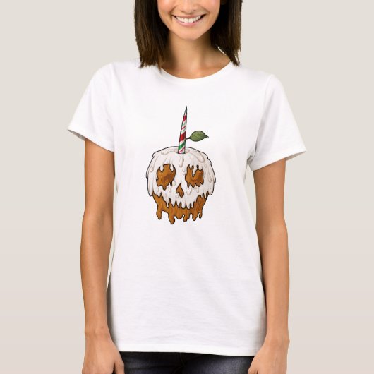 Dodelijk Sweet Caramel Apple Skull T-shirt (Voorkant)
