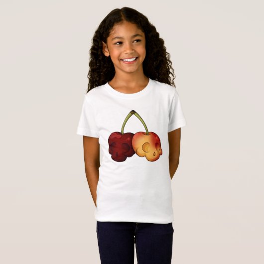 Dodelijk Sweet CherrySkull Kinder T-shirt (Voorkant volledig)