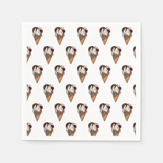 Dodelijk Sweet Classic Skull Ice Cream Servet