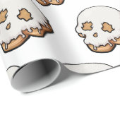 Dodelijk zoete schedel donut cadeaupapier (Rol Hoek)