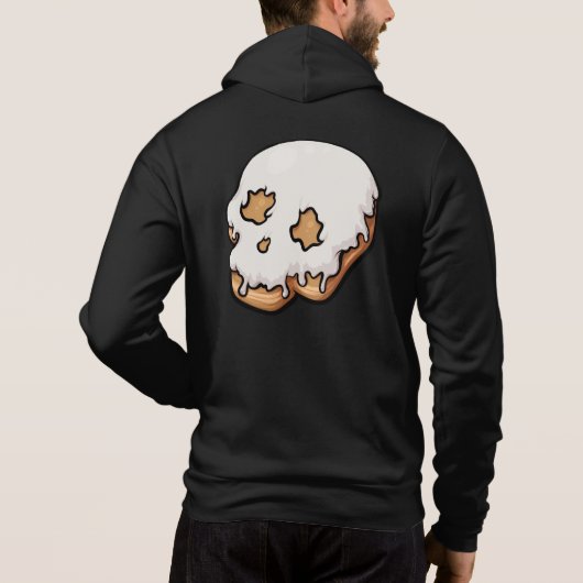Dodelijk zoete schedel donut hoodie (Achterkant)