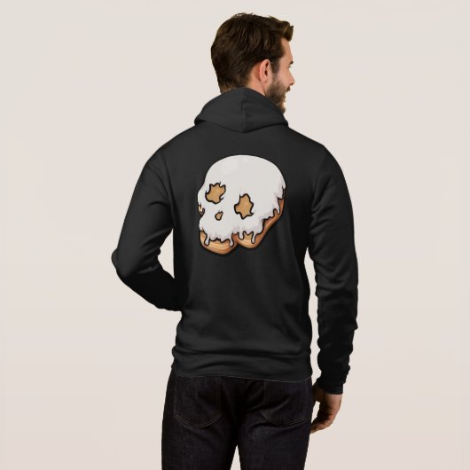 Dodelijk zoete schedel donut hoodie (Achterkant volledig)