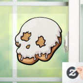 Dodelijk Zoete Schedel Donut Raamsticker (Huis)