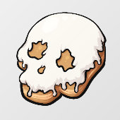 Dodelijk Zoete Schedel Donut Raamsticker (Vel)