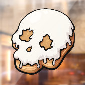 Dodelijk Zoete Schedel Donut Raamsticker (Vel 2)