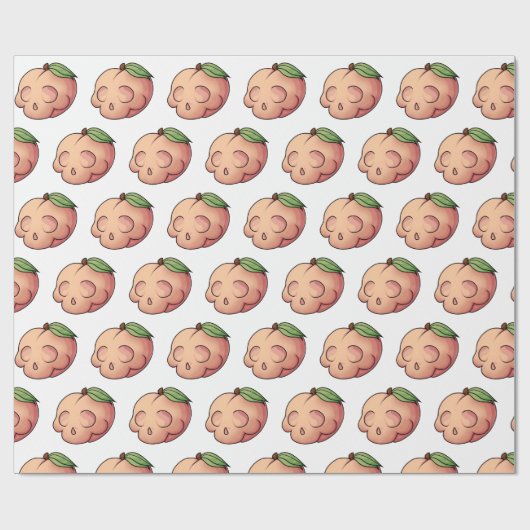 Dodelijk zoete schedelperzik cadeaupapier (Vlak)