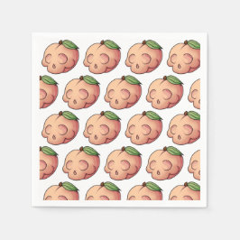 Dodelijk zoete schedelperzik servet