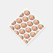 Dodelijk zoete schedelperzik servet (Hoek)