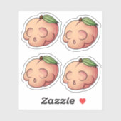 Dodelijk zoete schedelperzik sticker (Vel)