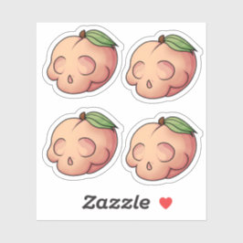Dodelijk zoete schedelperzik sticker