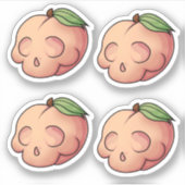 Dodelijk zoete schedelperzik sticker (Voorkant)