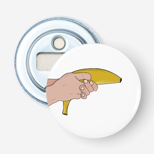 Dodelijke banaan button flesopener (Voorkant)