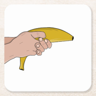 Dodelijke banaan kartonnen onderzetters