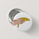 Dodelijke banaan ronde button 3,2 cm (Voorkant /achterkant)