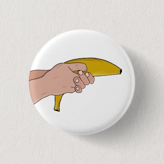 Dodelijke banaan ronde button 3,2 cm (Voorkant)
