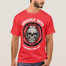 DODELIJKE BEET schedel in rode lippen | T-shirt