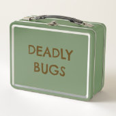 'DODELIJKE BUGS' Poison Funny Horror Metal Lunchbo (Voorkant)