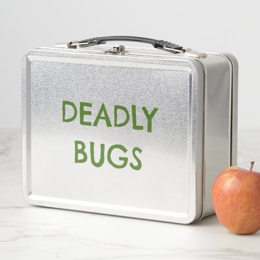 'DODELIJKE BUGS' Poison Funny Horror Metal Lunchbo (In situ)