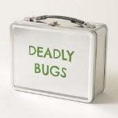 'DODELIJKE BUGS' Poison Funny Horror Metal Lunchbo (Voorkant)