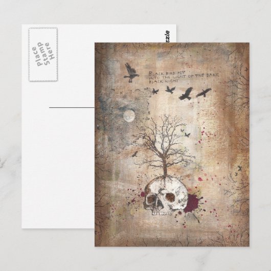 Dodelijke donkere kunst briefkaart (Voorkant / Achterkant)