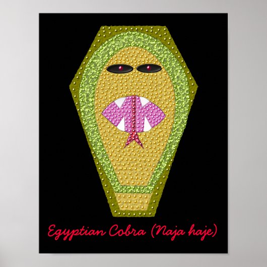 Dodelijke Egyptische Cobra Print (Voorkant)
